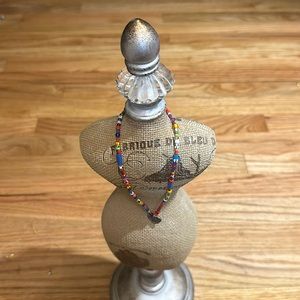 U Blume beaded necklace with heart charm